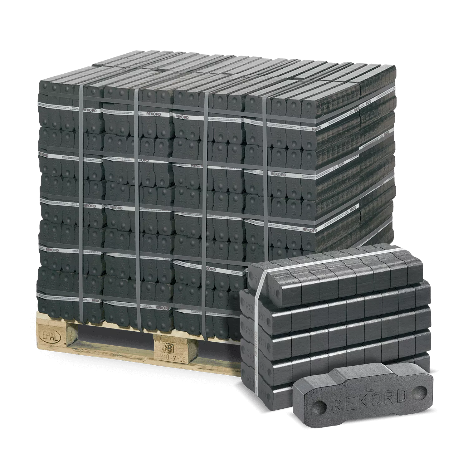 Braunkohlebriketts 40 x 25 kg Lotz Container